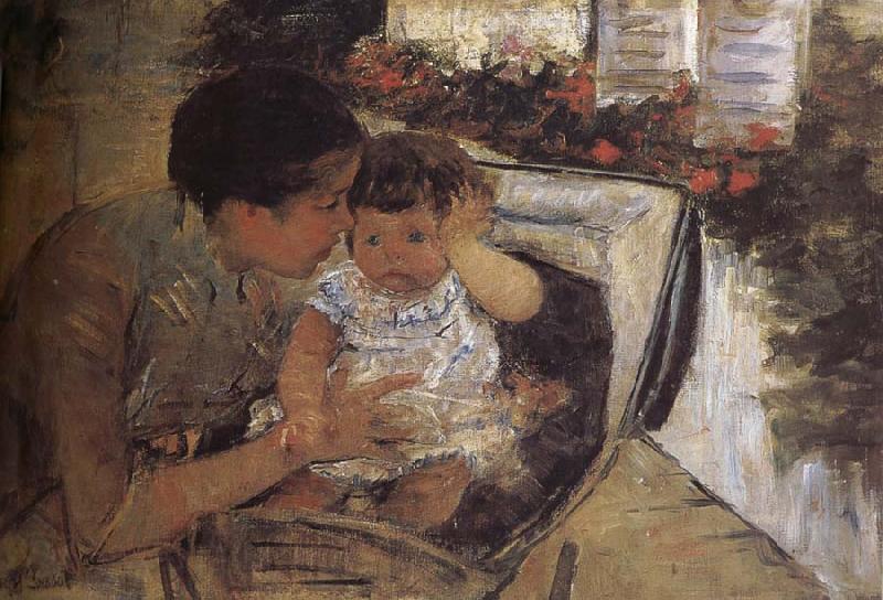 Mary Cassatt Susan is take care of the kid Spain oil painting art